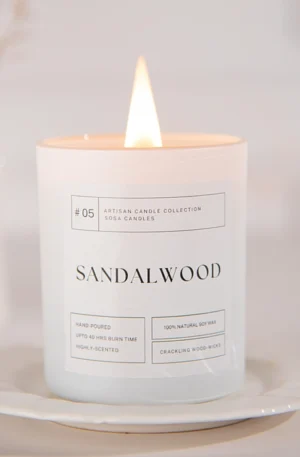 Sandalwood Woodenwick Candle